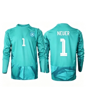 Billige Fotballdrakt Tyskland Manuel Neuer #1 Keeper Replika Hjemmedrakt VM 2026 Langermet Billige Fotballdrakt Tyskland Manuel Neuer #1 Keeper Replika Hjemmedrakt VM 2026 Langermet